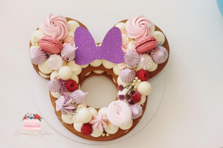 Minnie - Fundita minnie Mouse din mov glitter