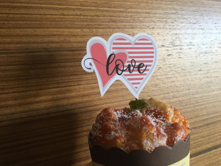 Iubire - Stegulet cu doua inimi cu love