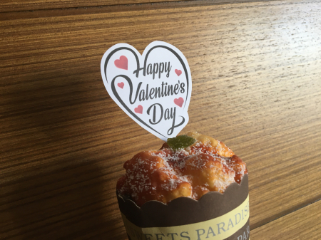 Iubire - Stegulet inima cu mesaj Happy Valentine's Day