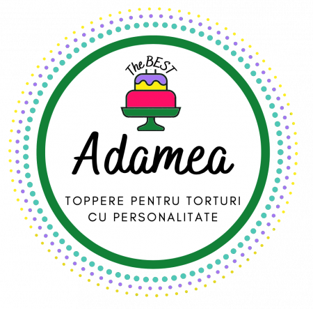 Personalizate - Topper personalizat pentru tort Adamea