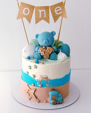 Mini banner pentru tort cu ONE [4]