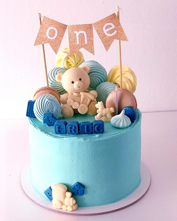 Mini banner pentru tort cu ONE [5]