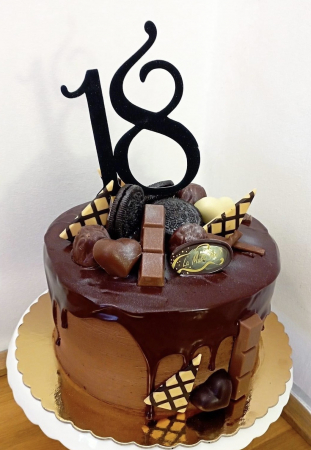 Topper pentru majorat 18 negru [3]