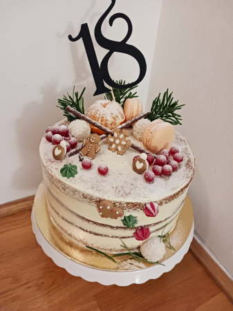 Topper pentru majorat 18 negru [1]