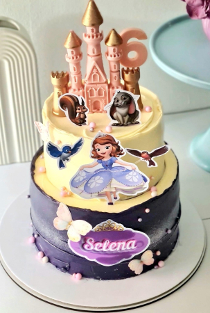 Topper tort cu printesa Sofia [9]