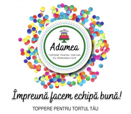 Topper personalizat - Topper personalizat în valoare de 32 ron. Se realizeaza la comanda.