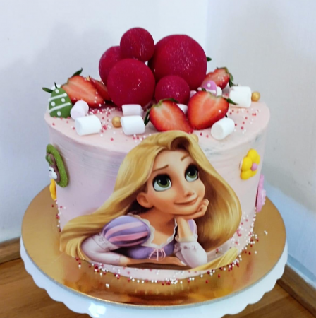 Rapunzel - Topper tort bust Rapunzel