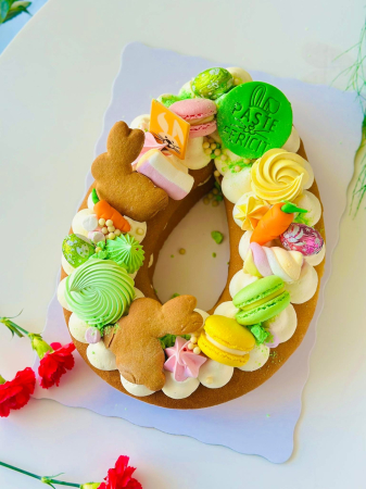 Șabloan pentru torturi cu foi de miere cu formă de ou de Paște