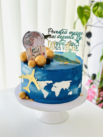 Sablon tort cu harta lumii [6]