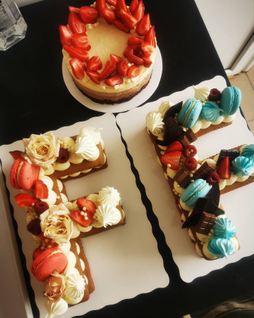 Litere - Sablon tort litera F