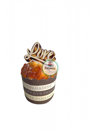 Sfantul Valentin - Dragobete - iubire - Set 5 toppere de tort personalizat cu cuvantul Love din carton