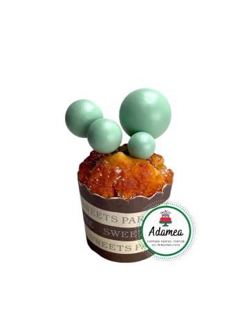 Bile sau sfere decorative necomestibile pentru tort, aranjamente de flori, cadou sau lumanai - turcoaz tip Tiffany