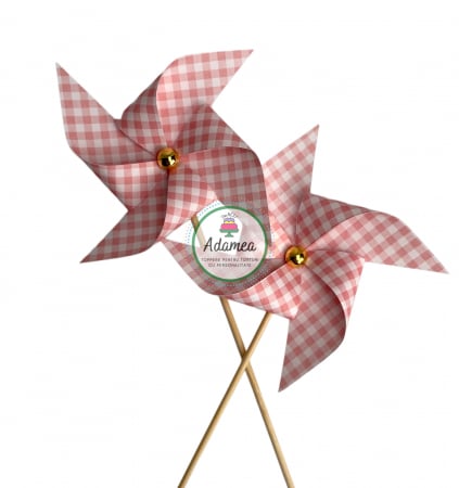 Moristi - Topper de tort  personalizat cu element special din carton sub forma de moristi rosii cu patratele albe