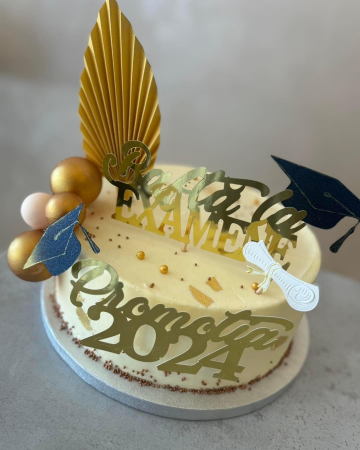 Toppere de tort din carton cu toca si diploma pentru finalul de an [2]