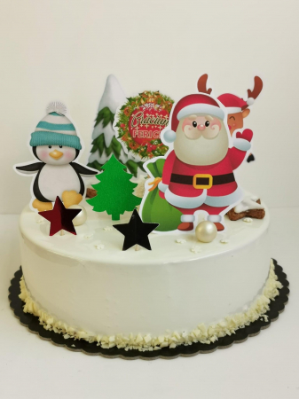 Topper tort cu mesajul Crăciun fericit [1]