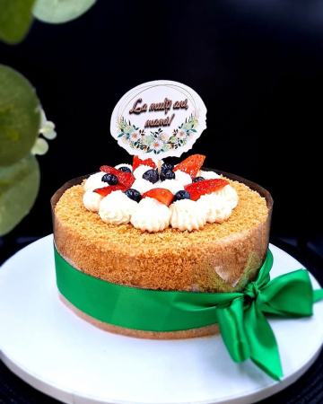 Topper tort cartonas oval cu la multi ani mami margarete [1]