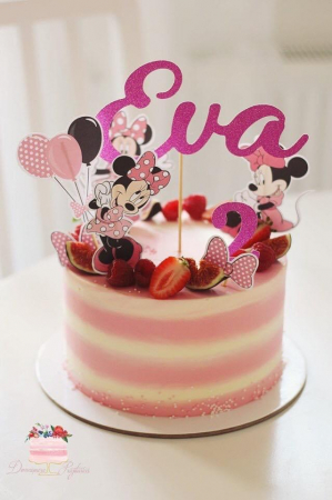 Minnie - Suită de toppere tort cu Minnie