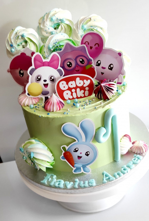 Toppere tort personalizat cu Baby Riki [4]