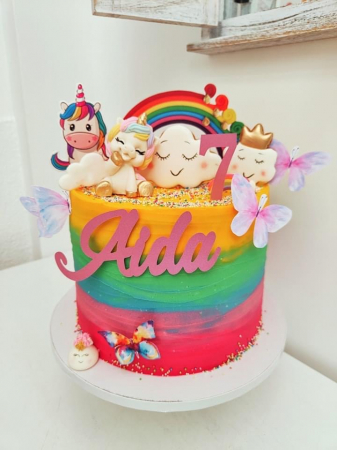 Topper curcubeu cu unicorn - Adamea [5]