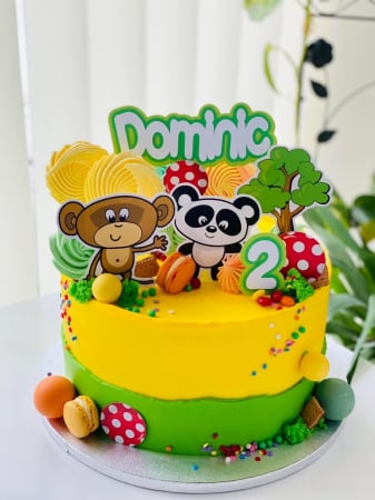 Generale - Toppere de tort din carton cu personajele Mimo si Bobo