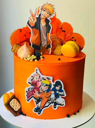 Toppere tort - Topper de tort cu element special din carton sub forma de Naruto
