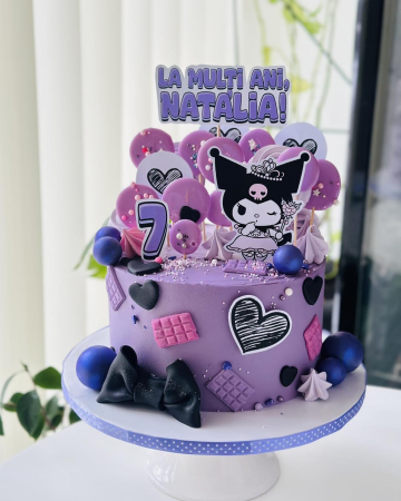 Toppere Kuromi pentru Tort – Set 5 Ornamente Kawaii, Decor Aniversare Sanrio, Adamea [0]