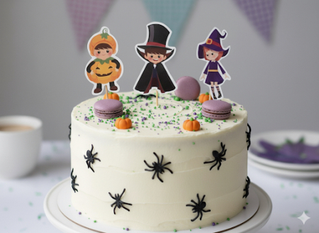 Suita de toppere din carton pentru torturi de Halloween [1]