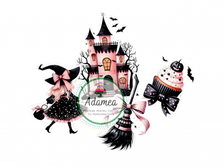 Halloween - Suită de toppere din carton cu tematica Halloween