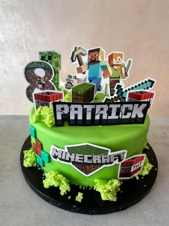 Suita de toppere din carton cu tematica Minecraft [11]