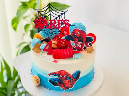 Suita de tort cu Spiderman si personalizata [1]