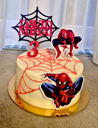 Suita de tort cu Spiderman si personalizata [19]