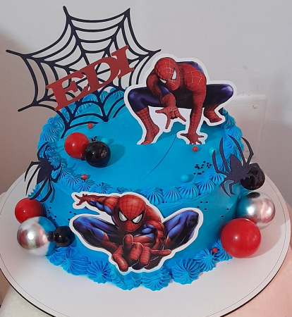 Suita de tort cu Spiderman si personalizata [23]