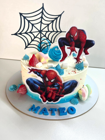 Suita de tort cu Spiderman si personalizata [20]