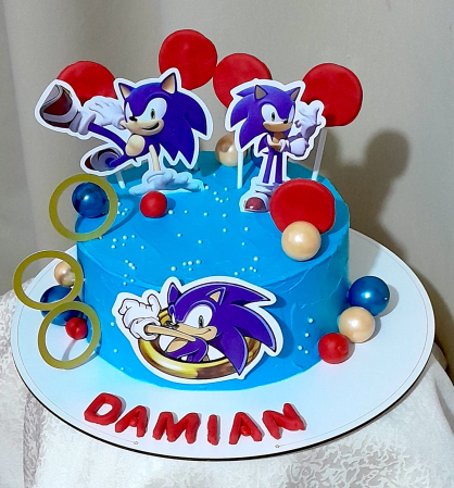 Suita toppere de tort cu Sonic [21]