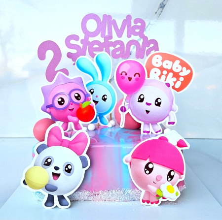 Toppere tort personalizat cu Baby Riki [15]