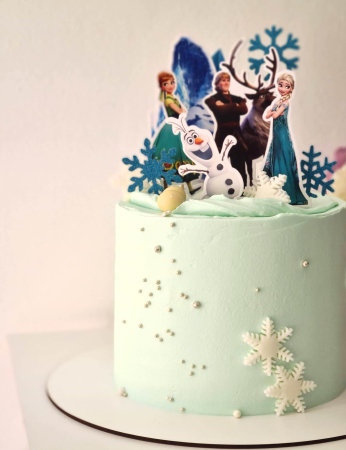 Suita toppere tort cu Anna, Elsa, Kristoff, Sven și Olaf [28]