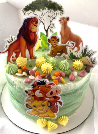 Toppere de tort din carton cu tematica Regele Leu [8]