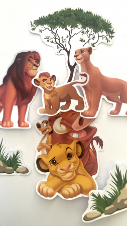 Toppere de tort din carton cu tematica Regele Leu [9]