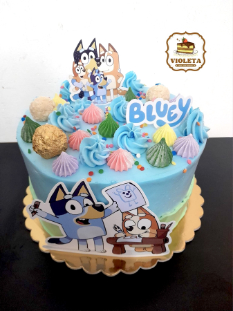 Suita toppere tort decoratiune cu Bluey [32]