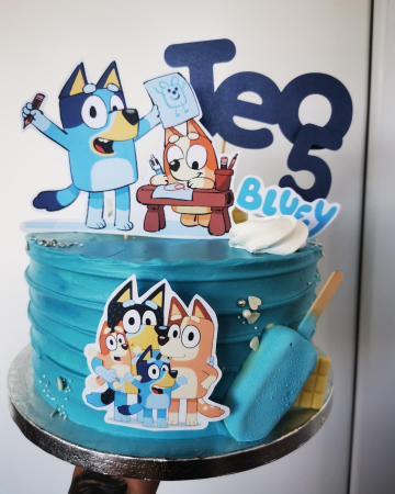 Suita toppere tort decoratiune cu Bluey [4]