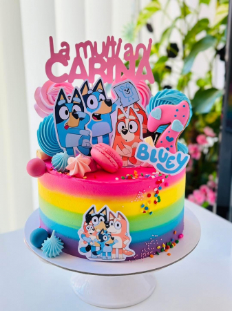 Suita toppere tort decoratiune cu Bluey [22]
