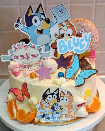 Suita toppere tort decoratiune cu Bluey [10]