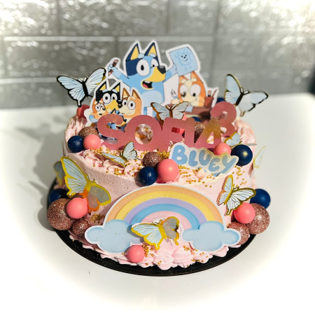 Suita toppere tort decoratiune cu Bluey [37]