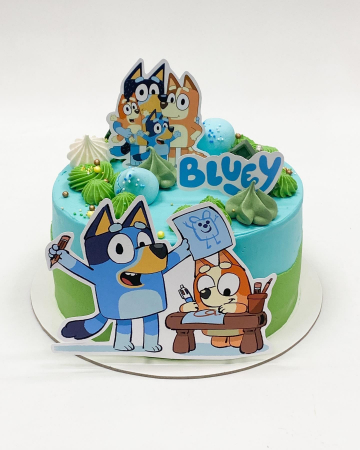 Toppere tort - Suita toppere tort decoratiune cu Bluey