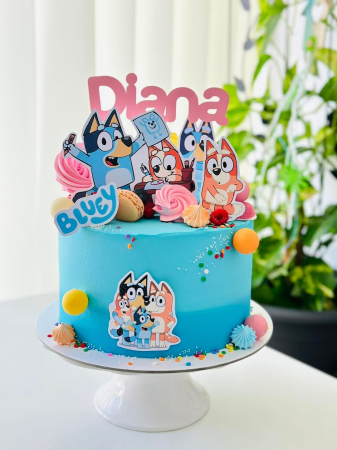Suita toppere tort decoratiune cu Bluey [26]