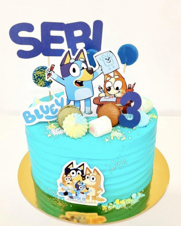 Suita toppere tort decoratiune cu Bluey [8]
