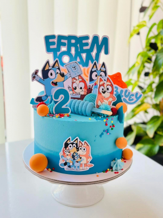 Suita toppere tort decoratiune cu Bluey [27]