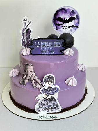 Suita toppere de tort din carton cu Wednesday [3]