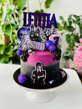 Toppere tort cu Wednesday pentru tort [4]