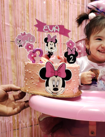 Topper frontal  din carton cu cap de Minnie [1]